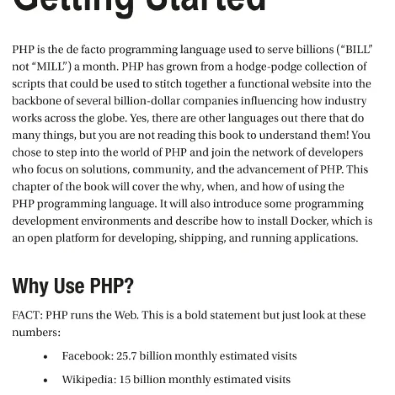 Sách PHP 8 Basics For Programming and Web Development