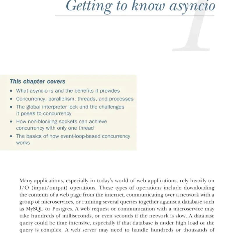 Sách Python Concurrency with asyncio