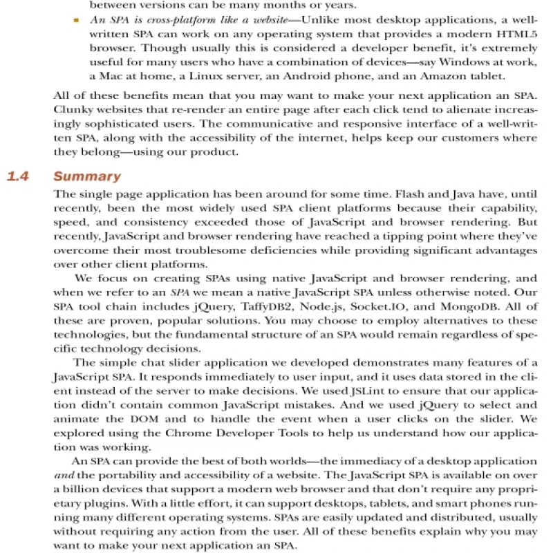 Sách Single page web applications