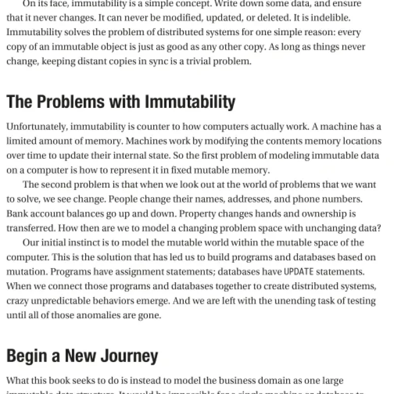 Sách The Art of Immutable Architecture Theory and Practice of Data Management in Distributed Systems