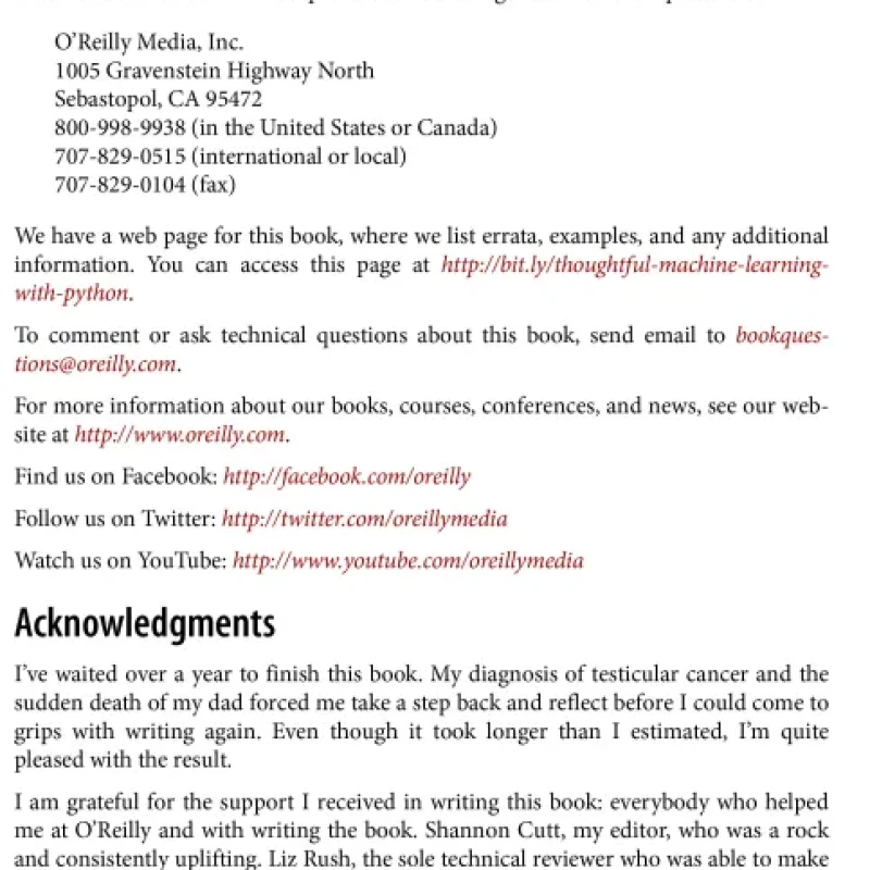 Sách Thoughtful Machine Learning with Python