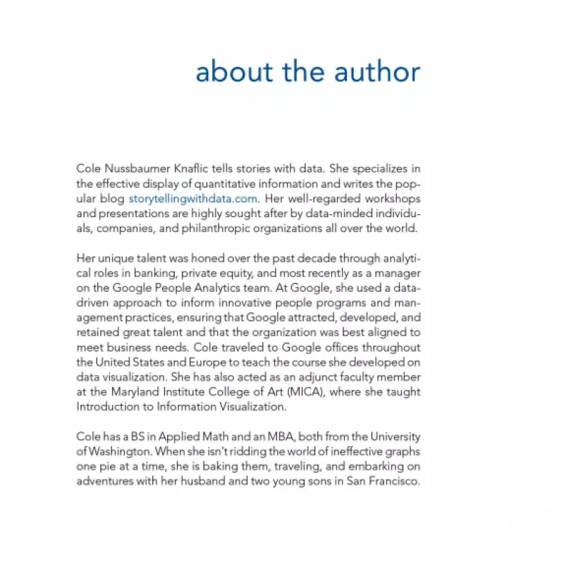 Storytelling with Data A Data Visualization Guide for Business Professionals