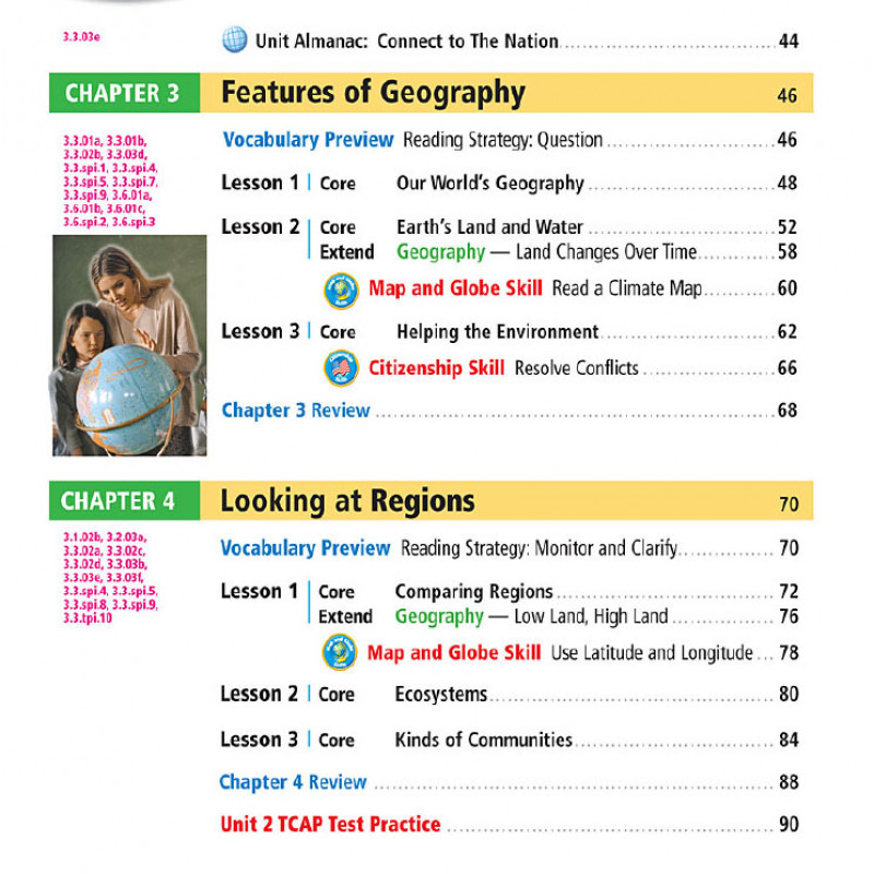 TENNESSEE SOCIAL STUDY GRADE 3 (Sách màu)