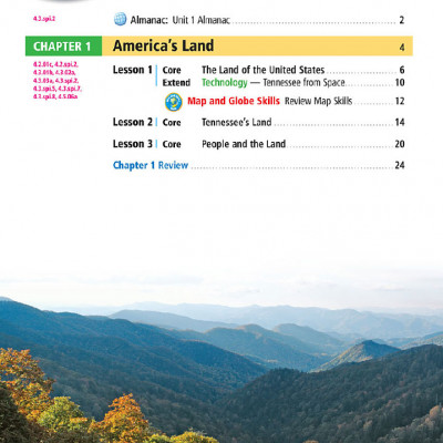 TENNESSEE SOCIAL STUDY GRADE 4 PART 1 (Sách màu)