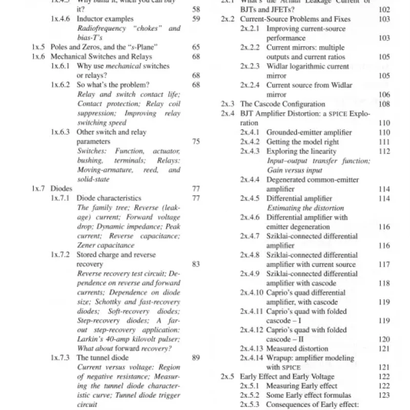 The Art of Electronics The x Chapters