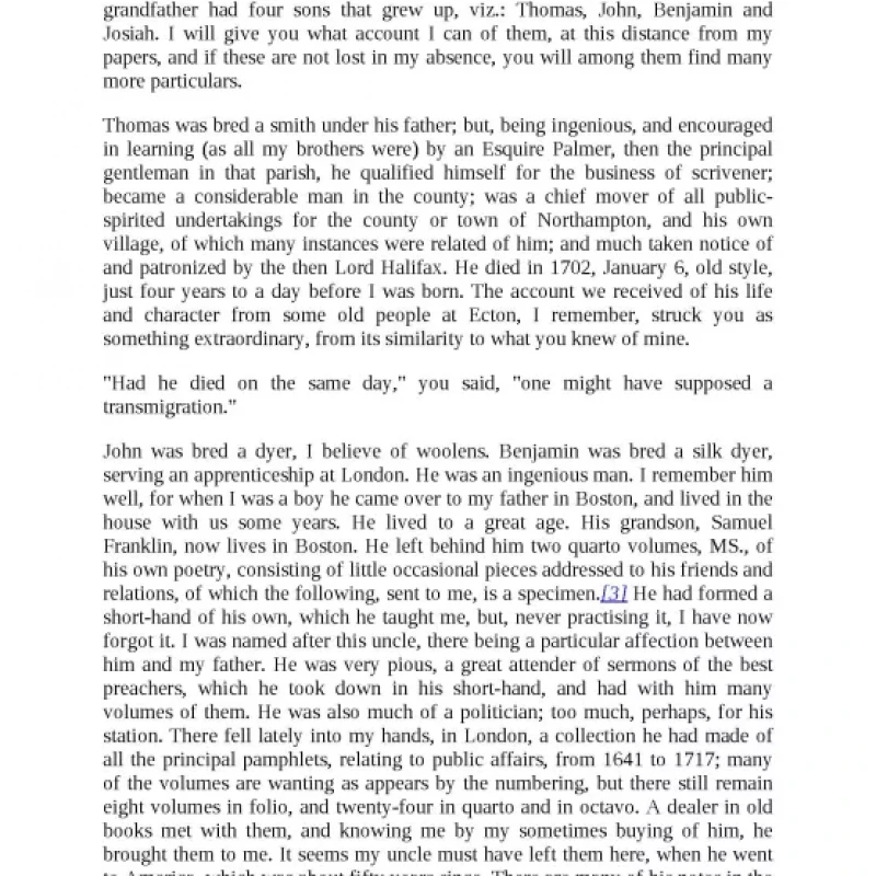 The Autobiography of Benjamin Franklin