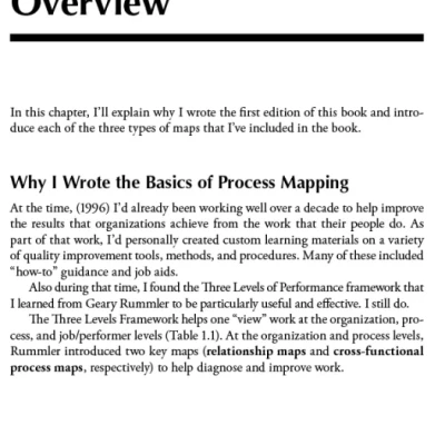 The Basics of Process Mapping