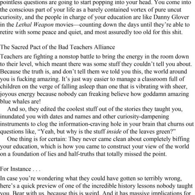 The De-Textbook The Stuff You Didnt Know About the Stuff You Thought You Knew (sách màu- sách đen trắng)