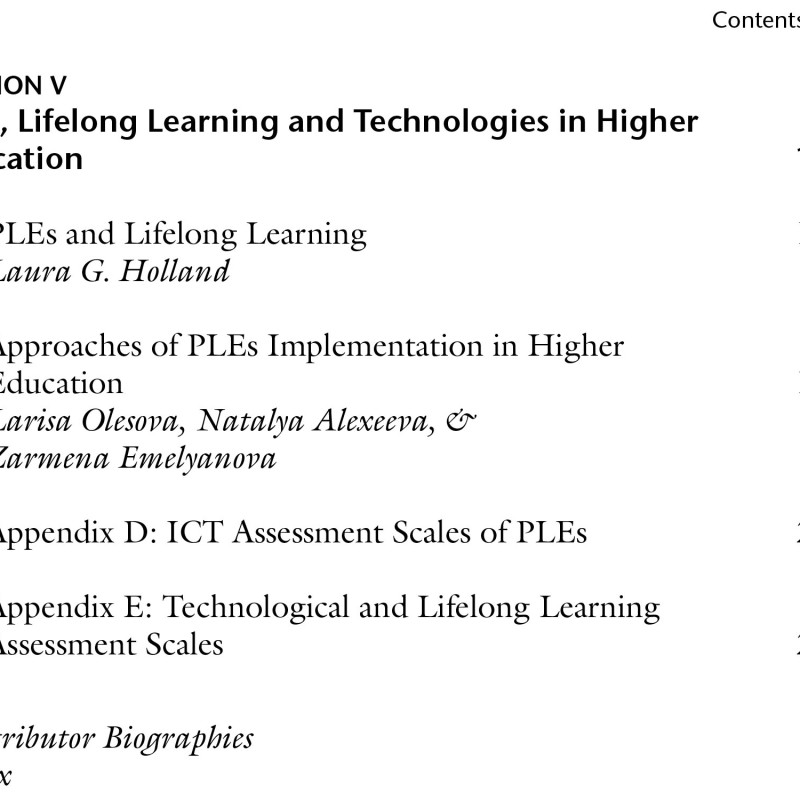 Sách The Development of Personal Learning Environments in Higher Education