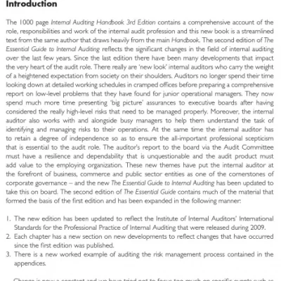 The Essential Guide to Internal Auditing by K. H. Spencer Pickett