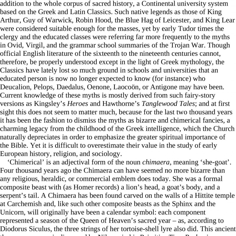 THE GREEK MYTHS THE COMPLETE AND DEFITINIVE EDITION (Sách đen trắng)