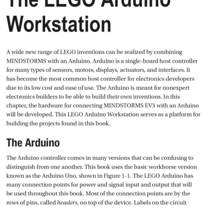 The LEGO Arduino Cookbook