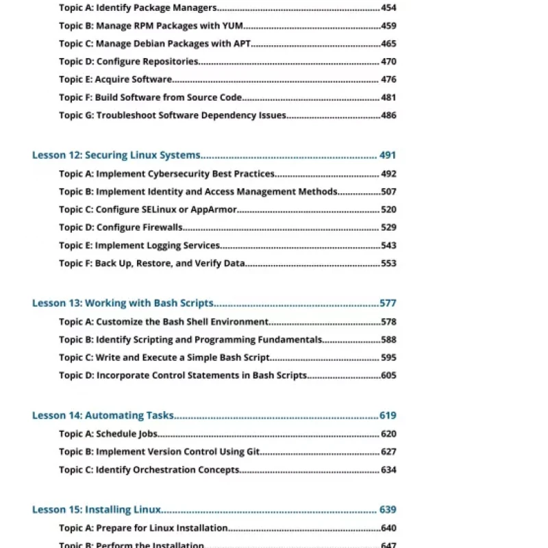 The Official CompTIA Linux+ Student Guide