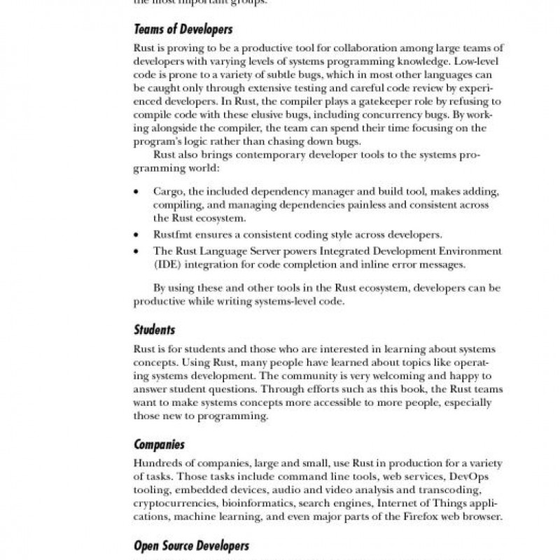 The Rust Programming Language