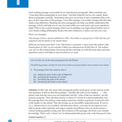 Top 50 SAT Reading, Writing, and Language Skills, 3rd Edition