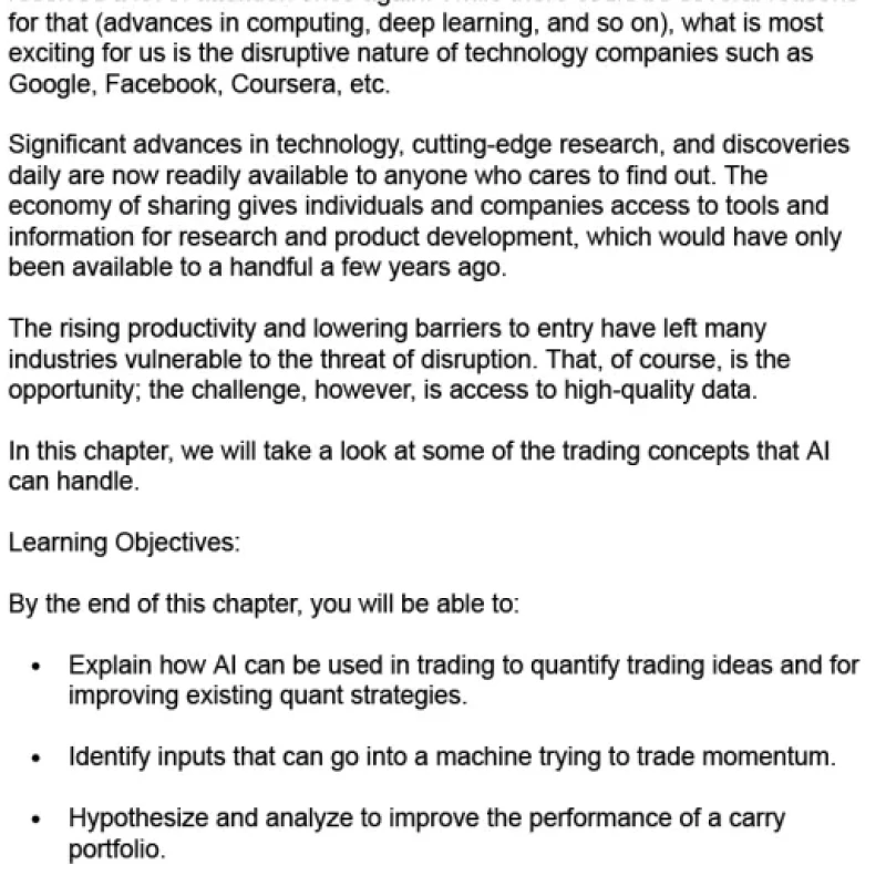 Trading Decoded - Artificial Intelligence Applications In Finance - Hanoi Bookstore