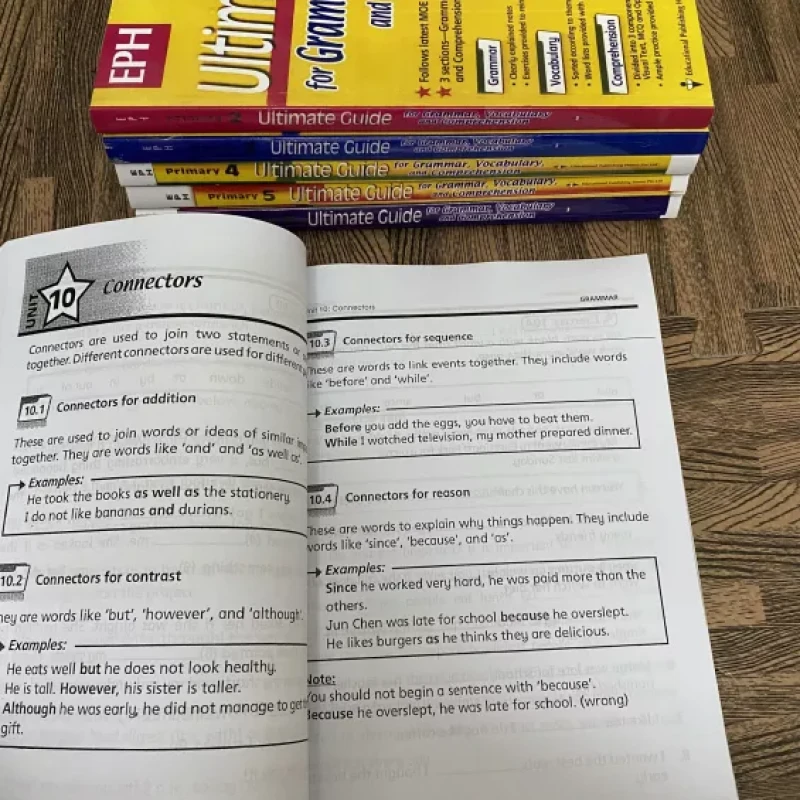 6 quyển Ultimate Guide for Grammar vocabulary and Comprehension 1,2,3,4,5,6